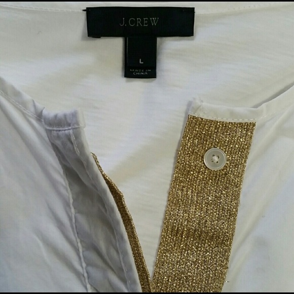 J.Crew top with pretty gold detail!! - Picture 4 of 5